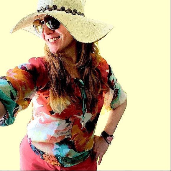 VNTG Soft Straw Sun Hat, Wide Brimmed, Nice Details So Cute! — SZ OS (runs‎ SM) - Picture 11 of 11